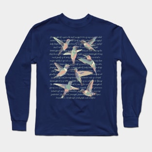 Hummingbird Info Long Sleeve T-Shirt